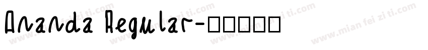Ananda Regular字体转换
